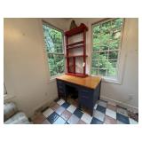 Desk and Shelf