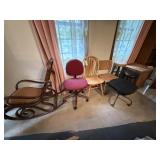Assorted Rockers, Chairs and Stools