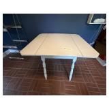 White Drop Leaf Kitchen Table