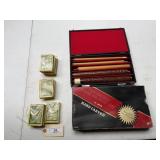 Vintage Playing Cards, Hand Carved Pool Cue