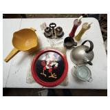 Silver Sugar and Honey Stand, Lousville tray, etc.