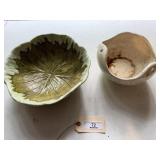 1970 Cabbage Leaf Bowl, Vintage Planter