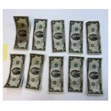 (10) 1976 $2 Bills