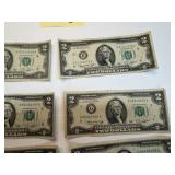 (10) 1976 $2 Bills
