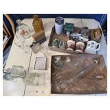 Misc. Vintage Glassware, Bottles, Glasses, etc.