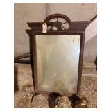 Antique Mirror and Trinkets