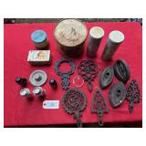 Vintage Irons and Stand, Vintage bottles