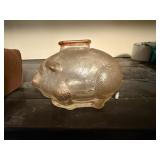 Vintage Football Game Pieces, Antique Piggy Bank
