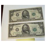 1977 $50 Bills (2)