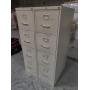 2x 4-Drawer Metal File Cabinets