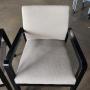 Bernhardt Chairs, Wood Frame & Grey Fabric
