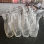 16x 1 liter glass water carafes