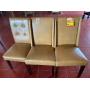 3 Brown dining chairs