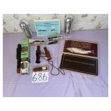 Fishing Books, Duck Calls, Water Canteens