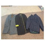 3 coats - Blue one is a (L) - One is a (M)