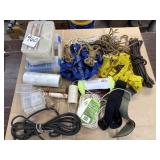 Rachet Straps, Plastic Organizers, String, Rope,