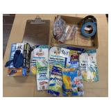 Latex Gloves, Rubber Bands, Clip Board