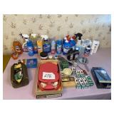 Box of Cleaning Supplies and bathroom supplies