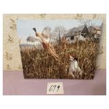 "Pheasants in the corn field" Tom Beecham print