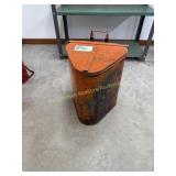 Vintage Eagle Triangle Industrial Rag Can