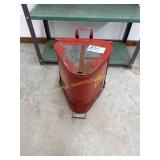 Vintage Eagle Triangle Industrial Rag Can