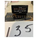9 mm speer gold dot   147 gr. hollow point