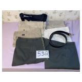 7 Pairs of pants (36W x 29L) and One Belt
