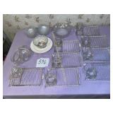 Glassware, fruit bowls(8) misc. glass