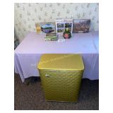 Laundry hamper, puzzles, frog nightlight