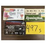 Remington and Winchester 12 Gauge 1 Shot, 2 S