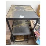 Metal Shelf on Wheels 25" W x 28 1/2" D x 54" T