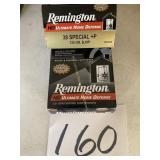 Remington 38 Special +P 50 rounds 125 gr BJHP
