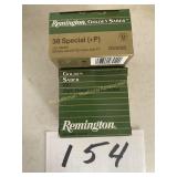Remington 38 Special (+P) 50 rounds Golden Saber