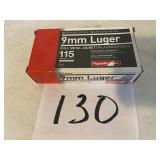 9 mm luger aguila  115 gr.   50 rounds