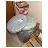 Two Metal Trash Cans