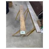 Set of Saw Horses, Adjustable metal legs with