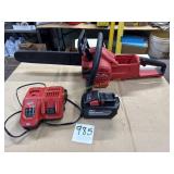 Milwaukee Battery Chainsaw with Charger and