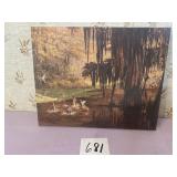 "Spooked Early" Tom Beecham print of oil painting