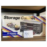 Plastic Storage Cabinet 23 Drawers, 3 Drawer Sizes