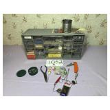 Misc Fishing- Hooks-Parts-Cabinet