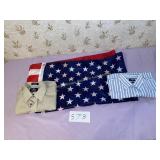 Flag, 2 large short sleeve shirts