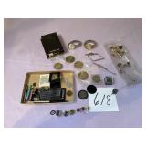 Misc. Tie Clips,  2 watches