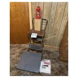 Cosco stool, great shape, Dietz lantern,