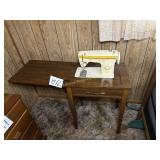 Singer Sewing Machine in cabinet 22"Wx30"Tx161/2"D
