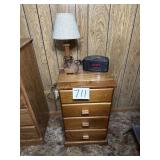 4 drawer side table 17" W x 29 1/2" T x 16" D