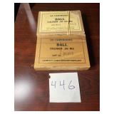 .30 Caliber M2 and AN-M2 Cartridges, two boxes
