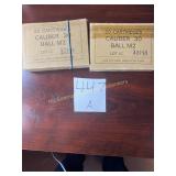 .30 Caliber Ball M2 Cartridges, two boxes
