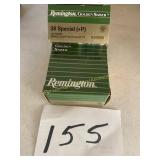 Remington 38 Special (+P) 50 rounds Golden Saber