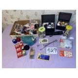 Sewing buttons, Threads, Hat pins