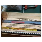 Two table vices, duck calls and misc box firearm